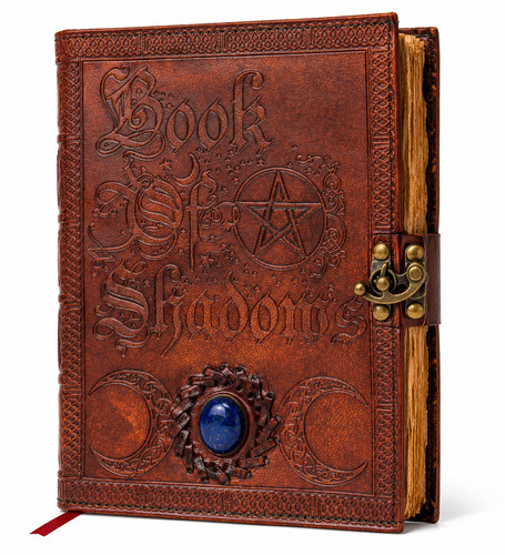 Celtic leather journal - leather, of