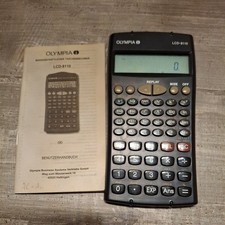 OLYMPIA Wissenschaftlicher Taschenrechner LCD- 8110 mit Bedienungsanleitung