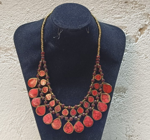 Tribal halskette vintage - tribal,