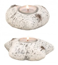 Teelichthalter Herz und Stern, Höhe: 4,0 - 4,5 cm