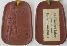 DDR Porzellan Plakette 100