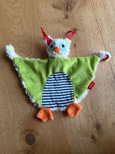 Sigikid | Eule | Kauz | Uhu | Schmusetuch | Kuscheltuch | Vintage | grün bunt 