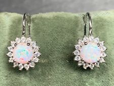 Opal Ohrringe Opal synth. &