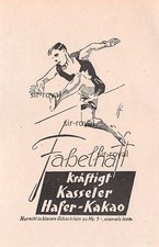 Kasseler Hafer Kakao - 1928 - Historische Werbung - Reklame ~9x14cm