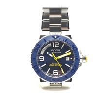 Taucheruhr Epos 3441 Diver DD mit Original Stahlband und blauen Kautschuk Band 