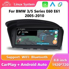 Linux Carplay Android Auto GPS 8.8'' Zoll Linux BMW 3er/5er E60 E90 CCC WIFI USB