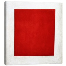 Leinwandbild Rotes Quadrat -