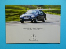Prospekt / Preisliste - Mercedes W203 - C-Klasse / C32 AMG - Limousine - 09/02