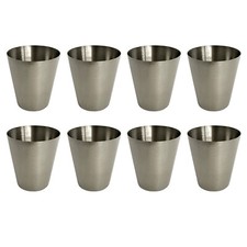 8x Edelstahl Shotgläser |