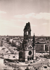 Foto-AK BERLIN rund um die Gedächtniskirche, Tauentzien, DEFAKA, Baustellen 50er