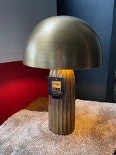 SALE: PTMD Design Lampe Metall Tischlampe 37 cm Metallschirm golden selten