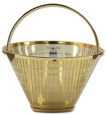 seleXions Scala Kaffeefilter Gold für 6-12 Tassen, Ganzmetall