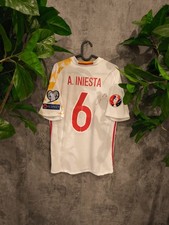 Original signiertes Andres Iniesta Trikot Spanien EM 2016 Maillot Maglia