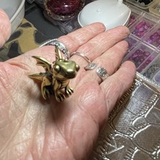 Kl. Drache aus massiv Messing