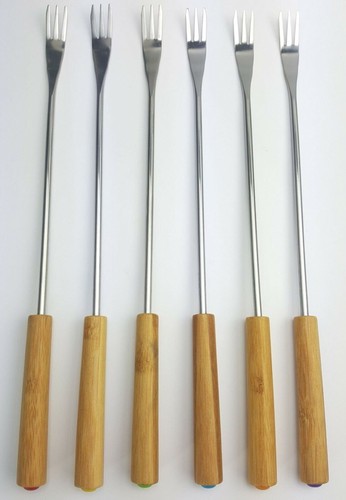 6er set fonduegabeln - set,