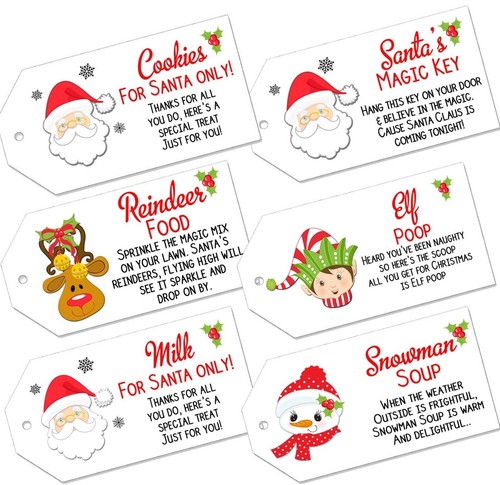 Weihnachtsetiketten magisch