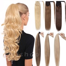 Dick Echthaar Ponytail Pferdeschwanz Clip In Zopf Haarteil Lange Hair Extensions