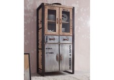 Massivholz Vitrine Loft