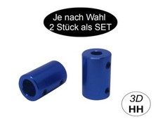 2 X Aluminium Starre Kupplung