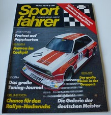Sportfahrer 12/78 Rundstrecke, Bergrennen, Slalom, Ford Fiesta Gr. 5, Erang BMW