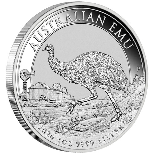 Unze silber emu perth - 1,