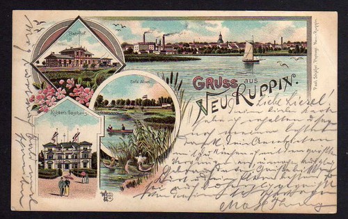 81372 neuruppin litho 1898 - ak,