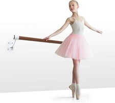 Ballettstange 100 cm Wandmontage Holzoptik Ø38 mm Stahl platzsparend