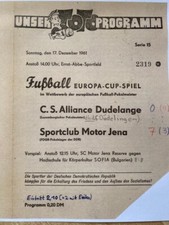 DDR Europapokal SC Motor Jena