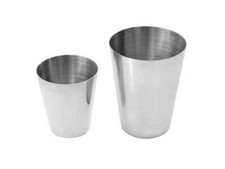 Schnapsglas aus EDELSTAHL Schnapsbecher Becher stapelbar 3cl 5,5cl Trinkbecher