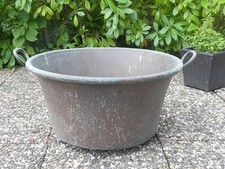 Kupfer Waschbottich / Kupferkessel aus Frankreich – antik 16,5 kg - Ø 69,5 Kg