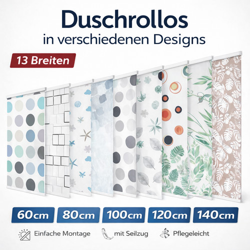 Halb kassetten duschrollo - duschrollo, 13