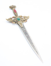 Robert Brieföffner Dolch Deko Waffe Antik Stil retro vintage optik 28cm