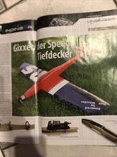 Bauplan für Elektroflugzeug Gixxer, 110 cm Spannweite