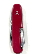 Taschenmesser  Inox Solingen rot  Aufschrift Omega