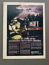 Sony Trinitron Bildröhre Fernseher 70s retro 1972 Vintage Ad Werbung Reklame