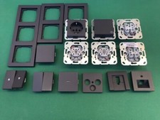 GIRA System 55 E2 Steckdose Schalter / Wippe / Rahmen Anthrazit nach Wahl NEU