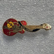 HARD ROCK CAFE LAS VEGAS - RED GRETSCH GUITAR  - NEEDLE NO PIN !!