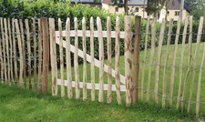 Zauntor Haselnuss - Gartentor Staketenzaun Zaun Tor Haselnusstor Garten Holz Tür