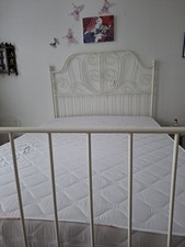 Metallbett IKEA weiß mit