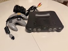 Nintendo 64 Konsole | N64 Schwarz Grau | inkl. Kabel, Controller