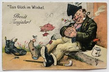 AK Scherzkarte Bettler Prosit