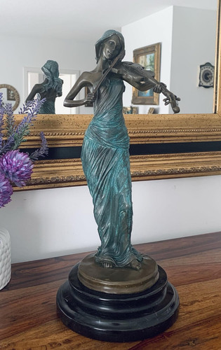 Bronzefigur frau mit - bronzefigur, 34
