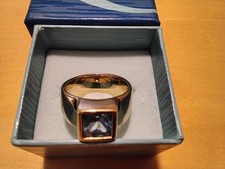 Pierre Lang ausdrucksvoller Ring Gr.10 (X) GO mit blauem Stein