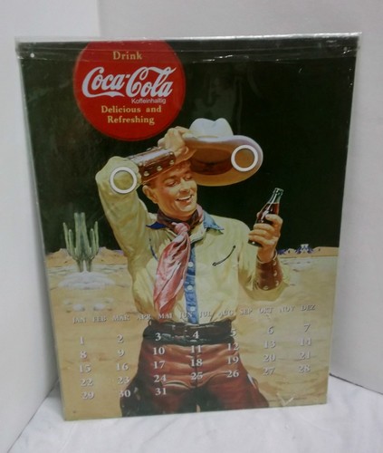 Coca cola blechkalender retro - coca,