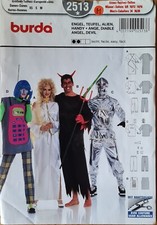 Schnittmuster Fasching Karneval Burda 2513 Engel, Teufel, Alien, Handy  Gr. XS-M