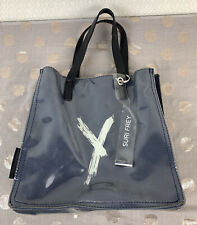 SURI FREY Damen Handtasche Shopper Tragetasche Strandtasche blau Textil Bag T8