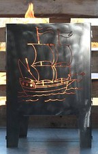 Feuerkorb Schiff 400 x 400 Serie Coybo Feuerschale Gartenfeuer Feuerstelle