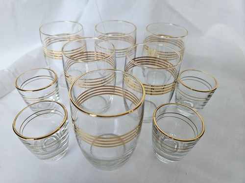10tlg mid century - 10tlg., gläser-set