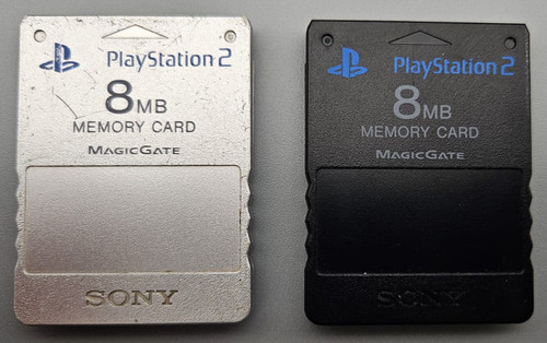 Memory card ps2 silber - card,