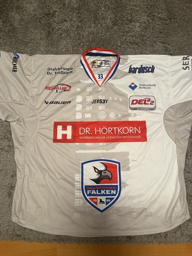 Game worn eishockey - worn, goalie